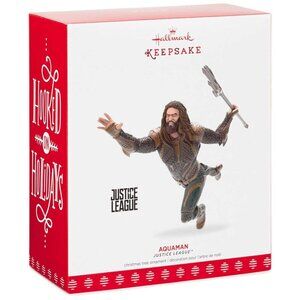 New! Aquaman Justice League Hallmark Keepsake Ornament 2017 Jason Momoa DC Comic